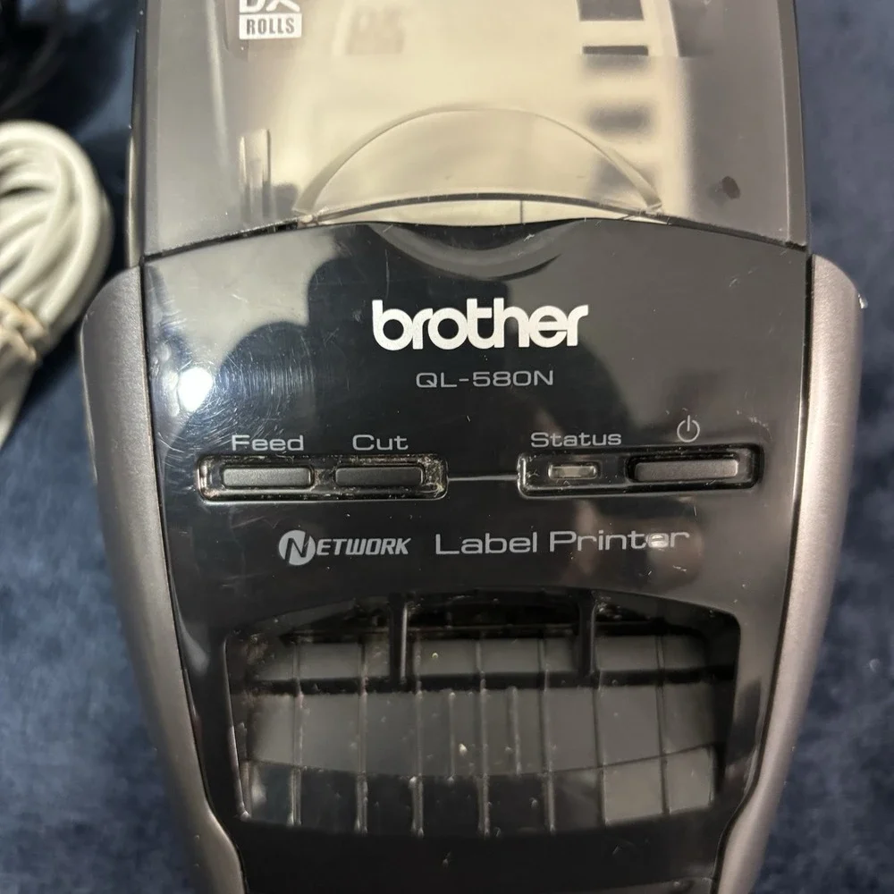 brother QL-580N Professional Label Printer W/ Power & Printer Plug